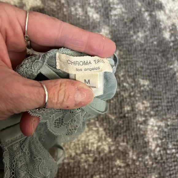 Chroma Tale Green Lace Bralette Medium - Picture 3 of 3